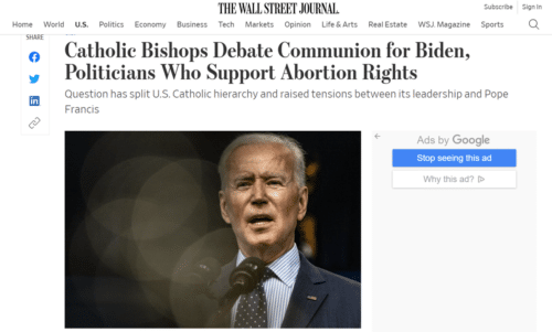 Biden communion debate