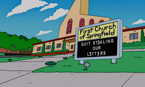 The Simpsons church 3