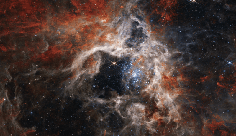 james web tarantula nebula